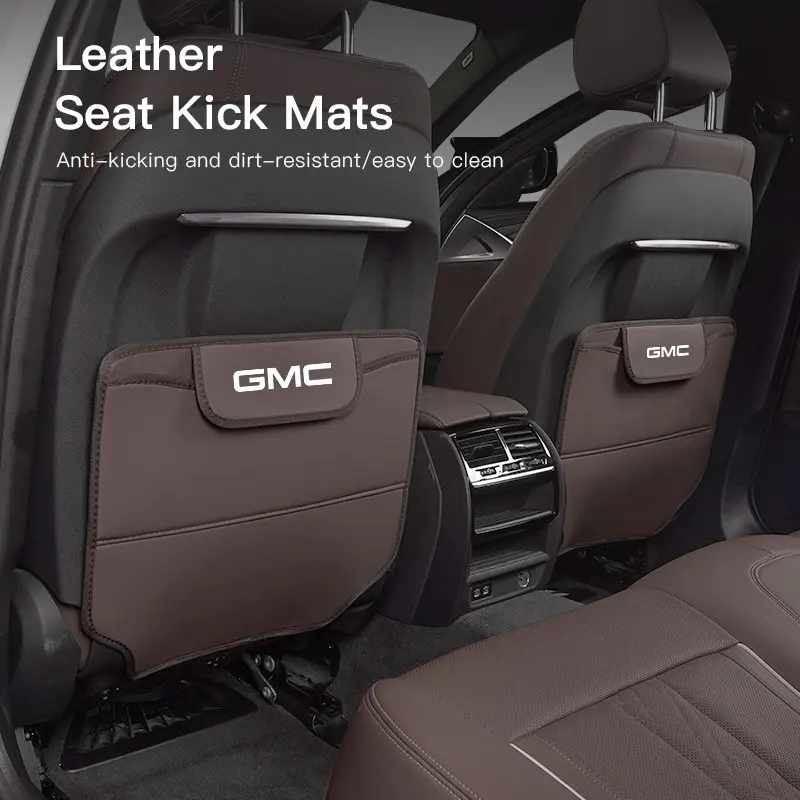 Suede Car Neck Pillow Soft Comfortable Suede Headrest Waist Cushion For GMC Terrain Sierra Canyon Yukon Acadia Savana Denali AT4 Granite