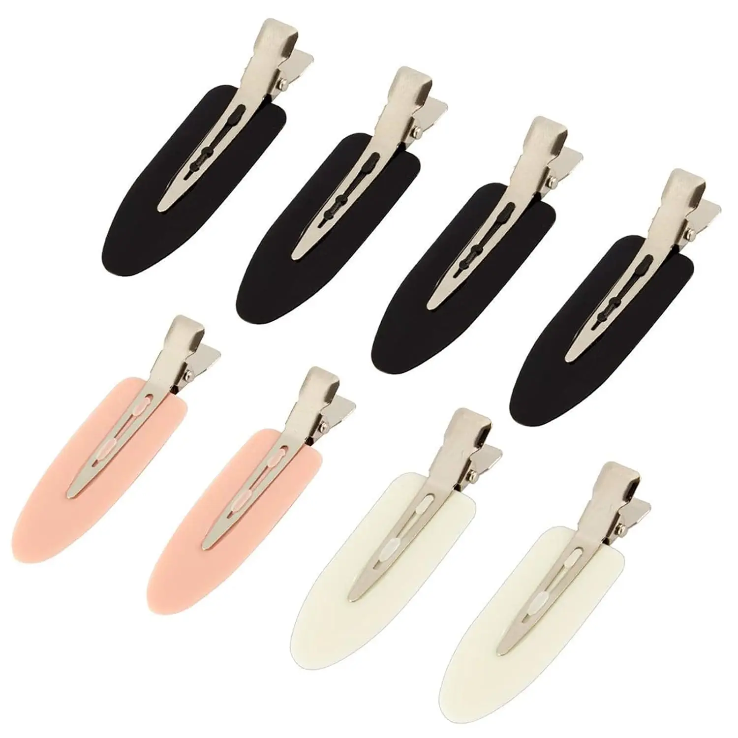 8 count No Bend No Crease Hair Clips, Small Flat Hair Clips for Women, Non Slip Makeup Bangs Hair Clip Hair Barrettes for Styling