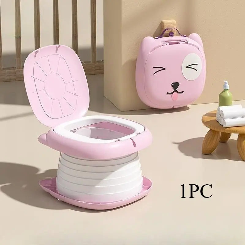 Travel Toilet, Portable Foldable Emergency Toilet (includes trash bags in random colors)
