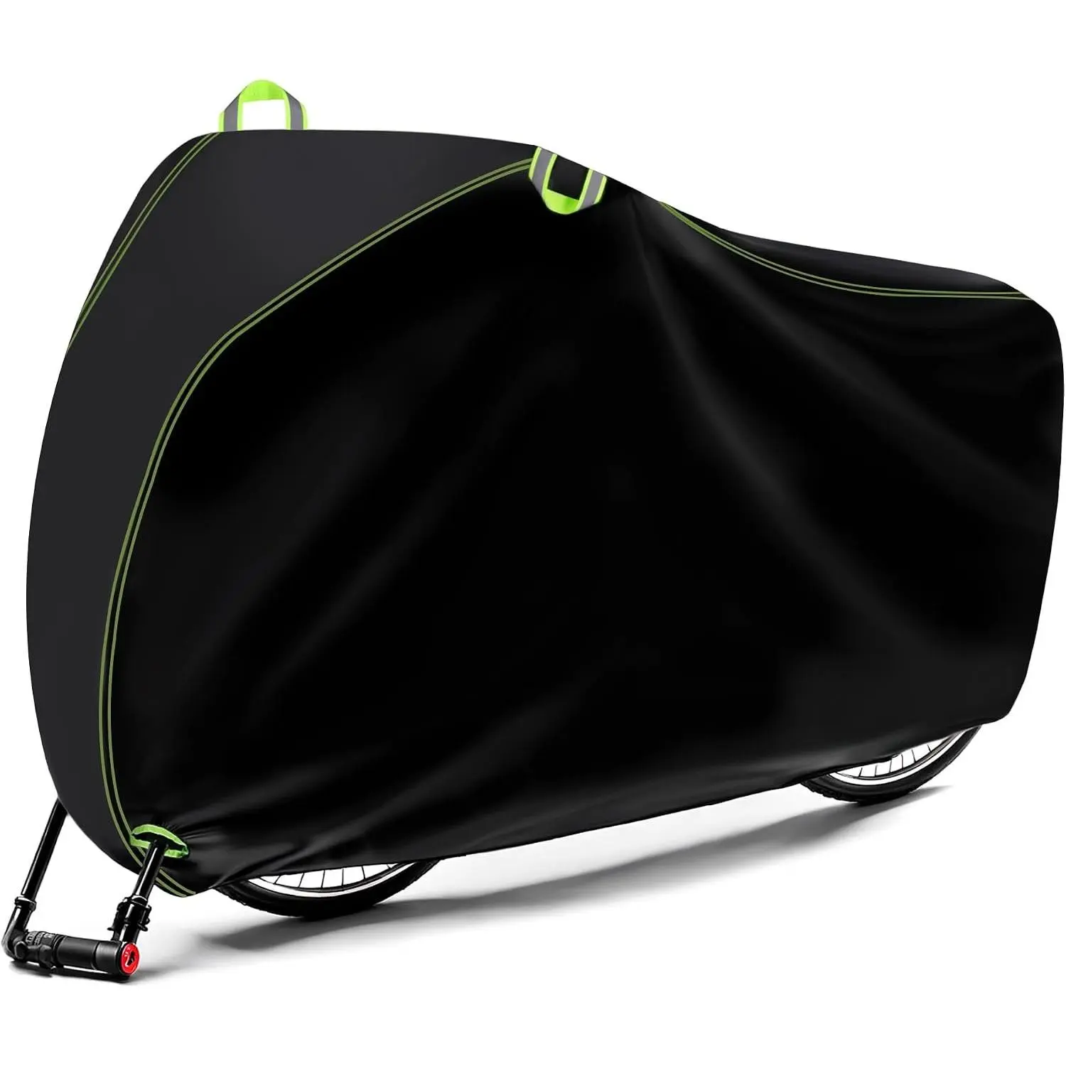 Cover for 1/2/3 Bikes, 210D  Outdoor Storage  Covers Rain Sun UV Dust Wind Proof with Lock Hole for Mountain Road Electric