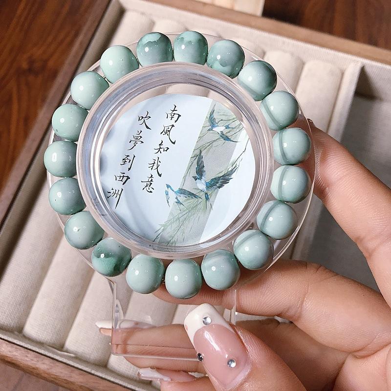New Chinese-style ceramic bracelet for women: A unique, versatile and high-end ceramic bracelet accessory for summer