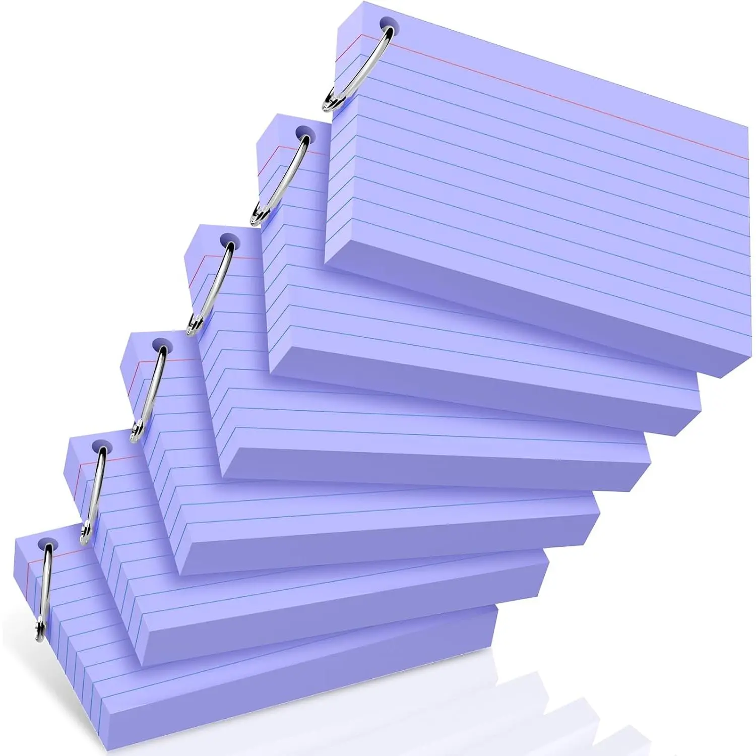 300 Count Index Cards 3 x 5 Inch  Flash Cards with Ring, Heavy Flashcards College Ruled  Organization, Durable Study  Note Cards with Ruled Lines for Office & School Supplies