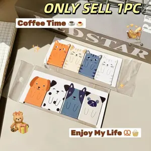 Cartoon Animal Magnetic Bookmarks, Creative Comic Magnets, Cute Student Stationery Gifts, Book Decoration Clips, Reading Markers, Back to School, Book Accessories