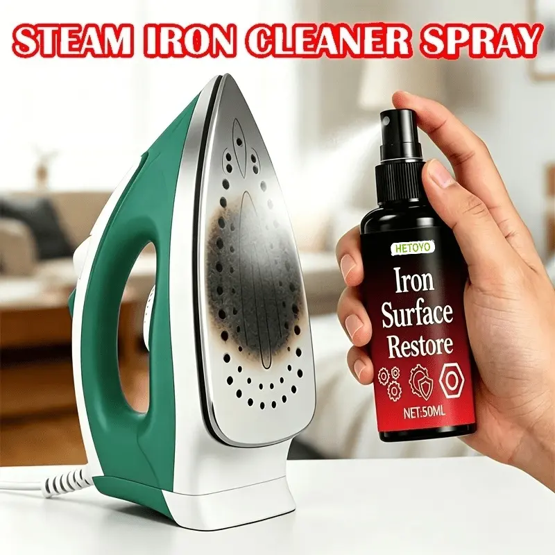 Iron Repair & Cleaning Spray: Quickly removes burn marks, stains, and glue residue. Suitable for iron soleplates. Fast-acting formula won't damage the soleplate. Gentle formula improves ironing smoothness and increases ironing efficiency.
