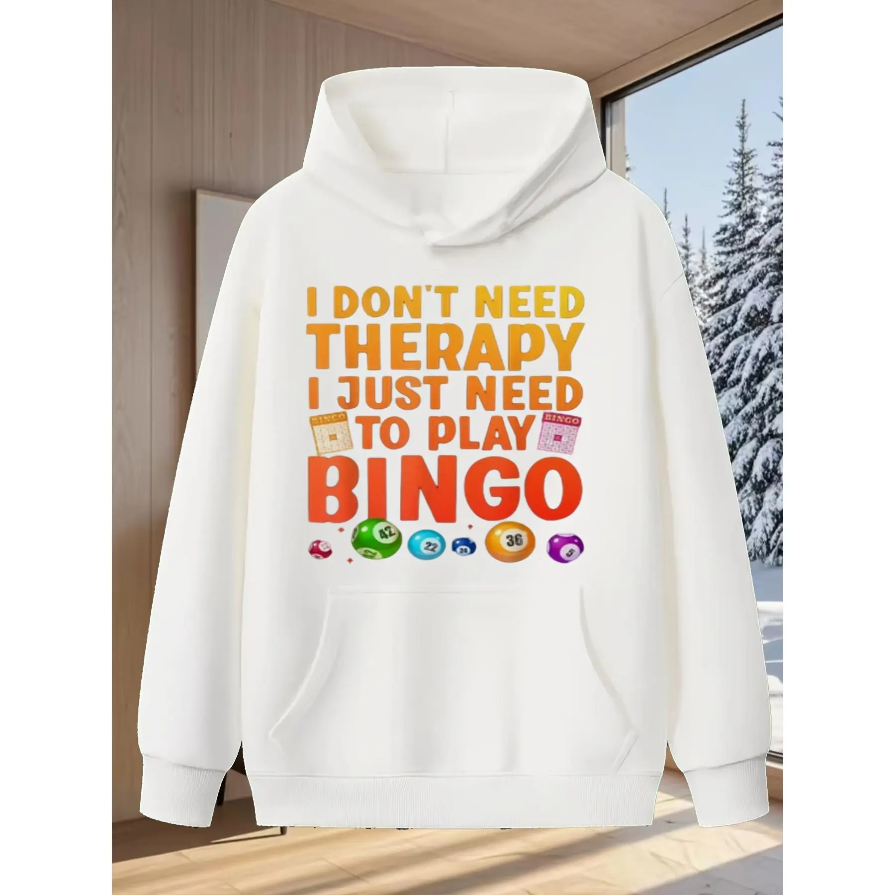 Cute Bingo Novelty Bingo Lover Bingo Player for Adult S 3XL HoodieSimple Vintage Crewneck Sweatshirt Comfortable Unisex Trendy Streetwear