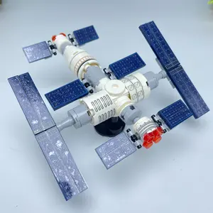 Space Shuttle Rocket Model Toy Set, Apollo Space Station Stem Building Block Sets, Building Blocks Model, Science Interest Stimulator, Unisex DIY Puzzle Toy Gift, Rocket Model Kit