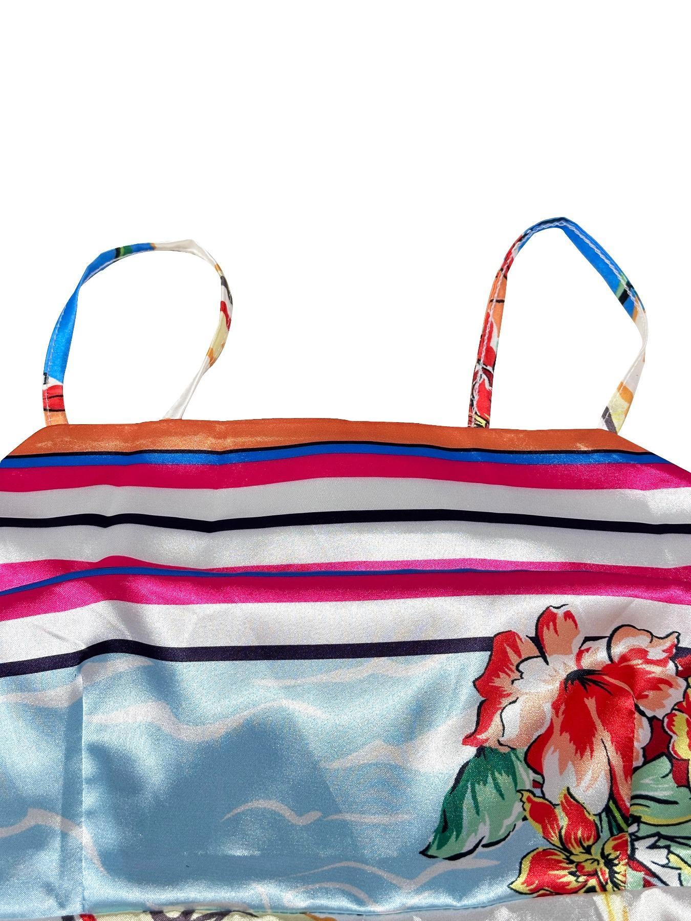 Women's All Over Print Cami Dress, Boho Casual Sleeveless Spaghetti Strap Dress for Beach Holiday Vacation, Ladies Spring & Fall Clothes