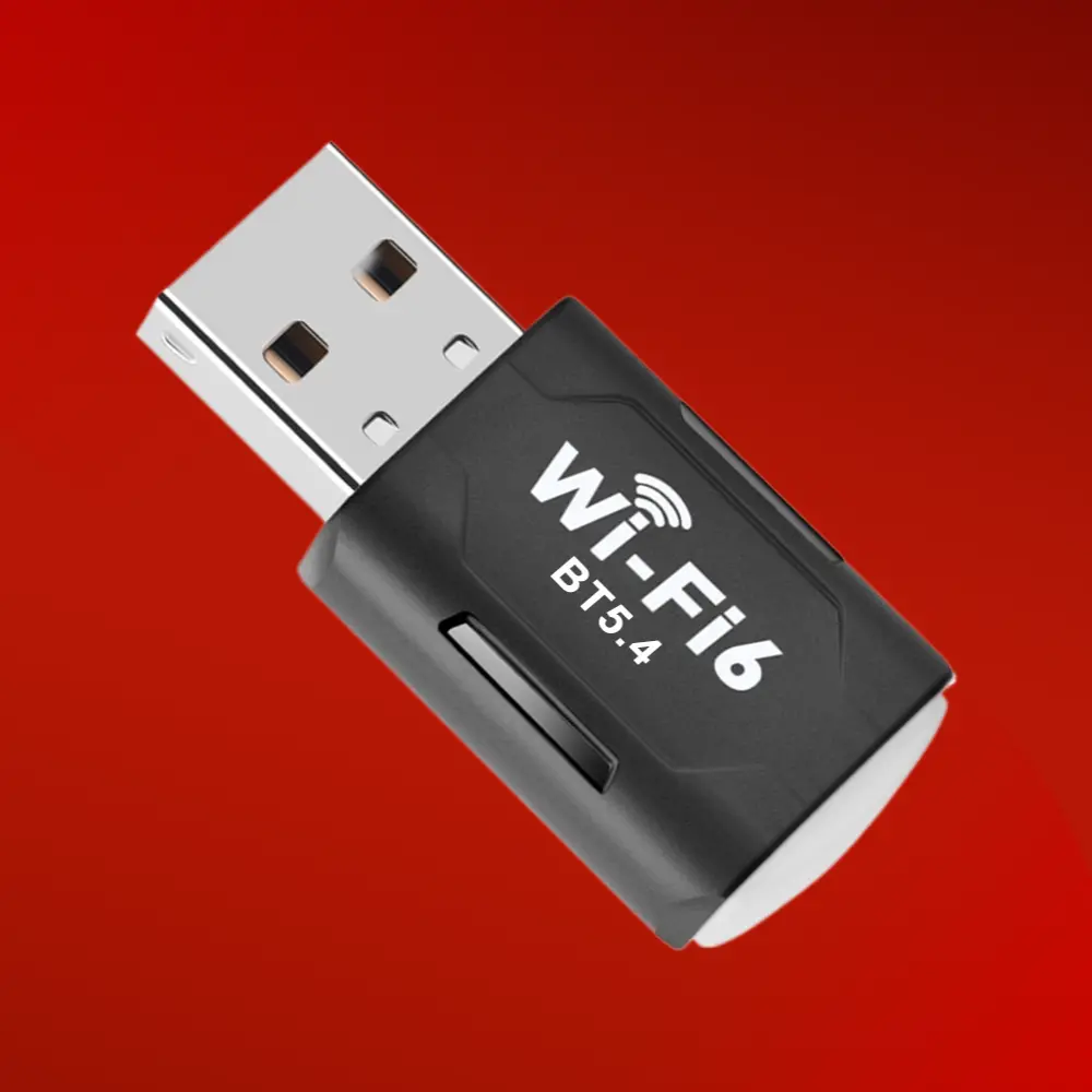 900Mbps WiFi 6 USB Wireless Adapter with Bluetooth 5.4, Compact Form Plug-and-Play Dual-Band WiFi Dongle for PC Gaming, Linux Compatible, Low-Latency Pairing & MU-MIMO and TWT Technologies