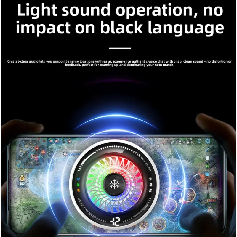 2026 New AI Temperature-Controlled Semiconductor Phone Cooler with Icing Effect, 4-Gear Adjustment, Magnetic & Clip-On 2-in-1 Design