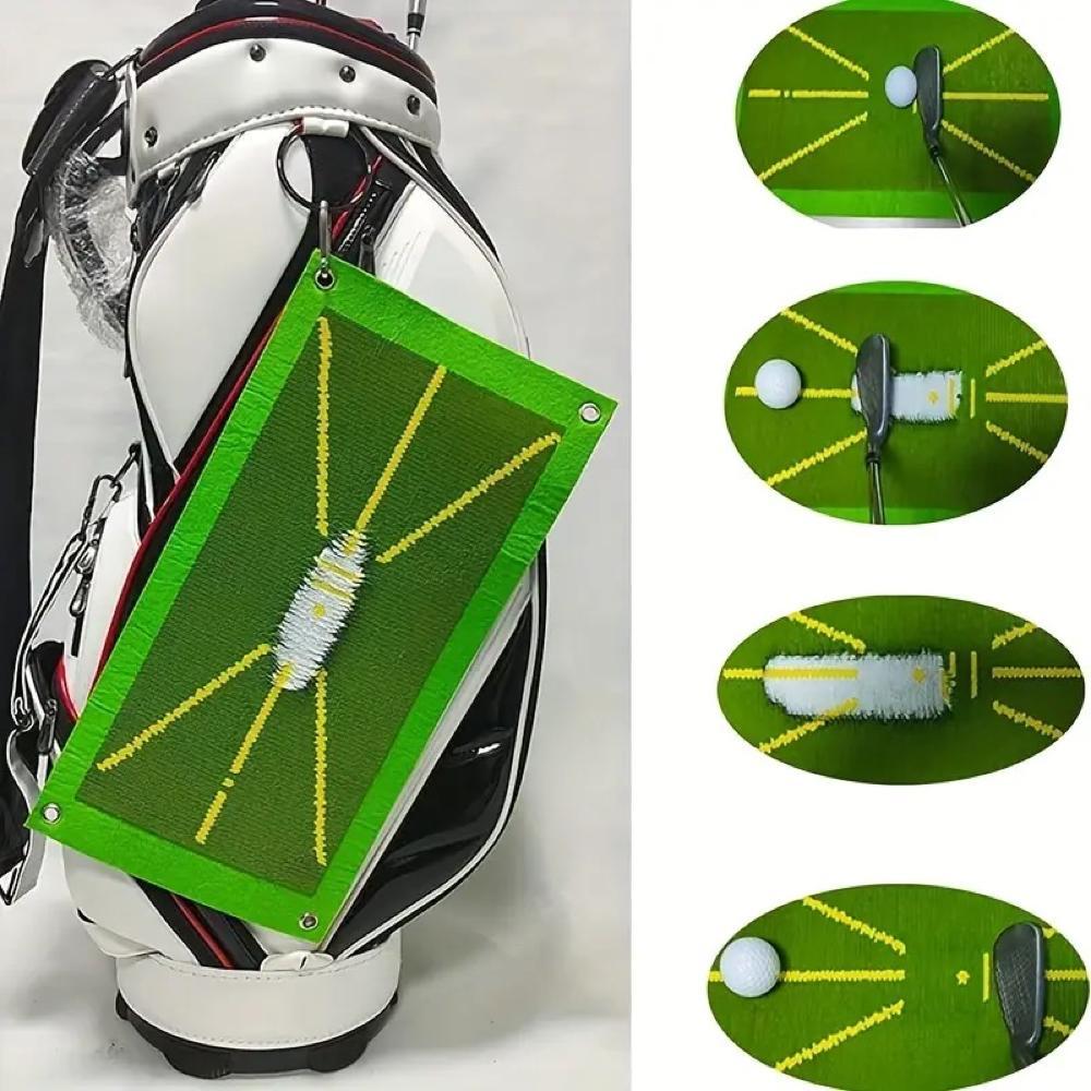 Golf Swing Training Mat, 1 Set Golf Trace Strike Pad, Golf Training Aid for Swing Detection, Golf Hitting Mat, Golf Training Aid for Indoor Outdoor Use, Golf Accessory