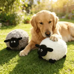 Soft Plush Dog or Cat Toy, High Fluffiness Sheep Dog Toy, Interactive Hug Companion, Bedtime Pet, Bonding Gift, Holiday Gift