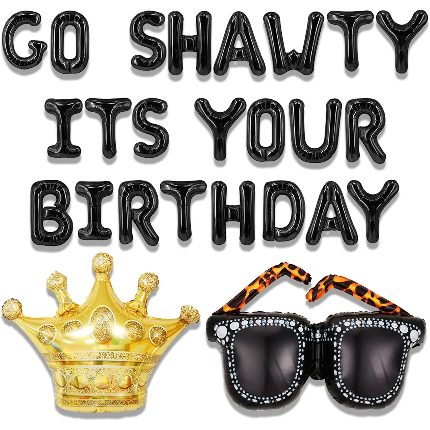 Go Shawty Its Your Birthday decoration Early 2000s Hip Hop Birthday | Go Shawty Its Your Birthday Decorations Supplies Gag Birthday Decorations 2000s Party Decorations Y2k Adult Birthday Decor