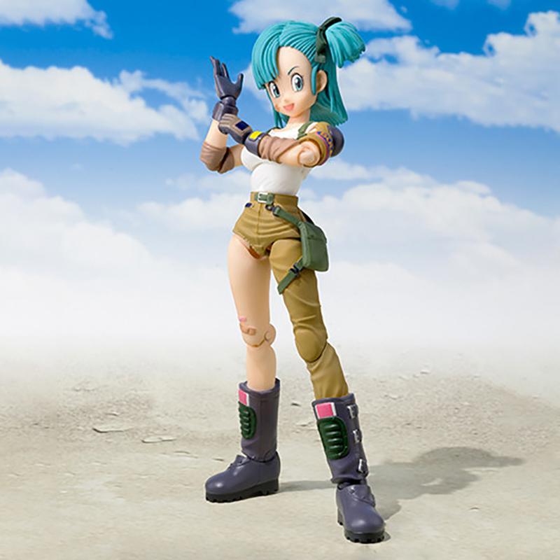13.5cm Anime Figure Bulma, Articulated PVC Collectible Doll, SHF Childhood Model Toy