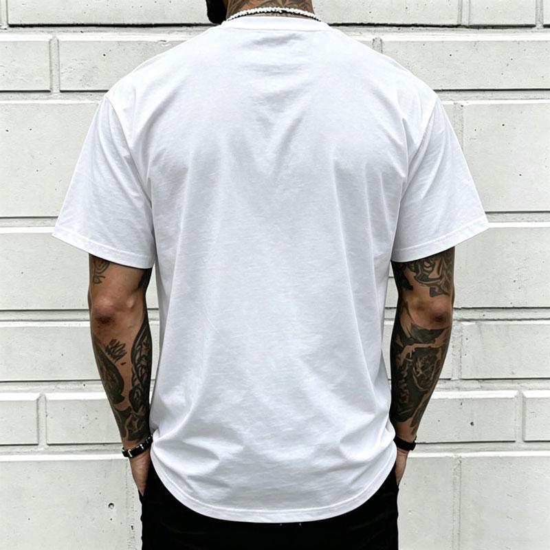 "God Over All" graphic T-shirt for men, 100% cotton, breathable loose streetwear short sleeve, urban faith style casual tee for everyday outdoor wear - trendy Christian casual top, short sleeve, menswear, T-shirt, crew neck, TikTok Shop Spring Glow Up.,su