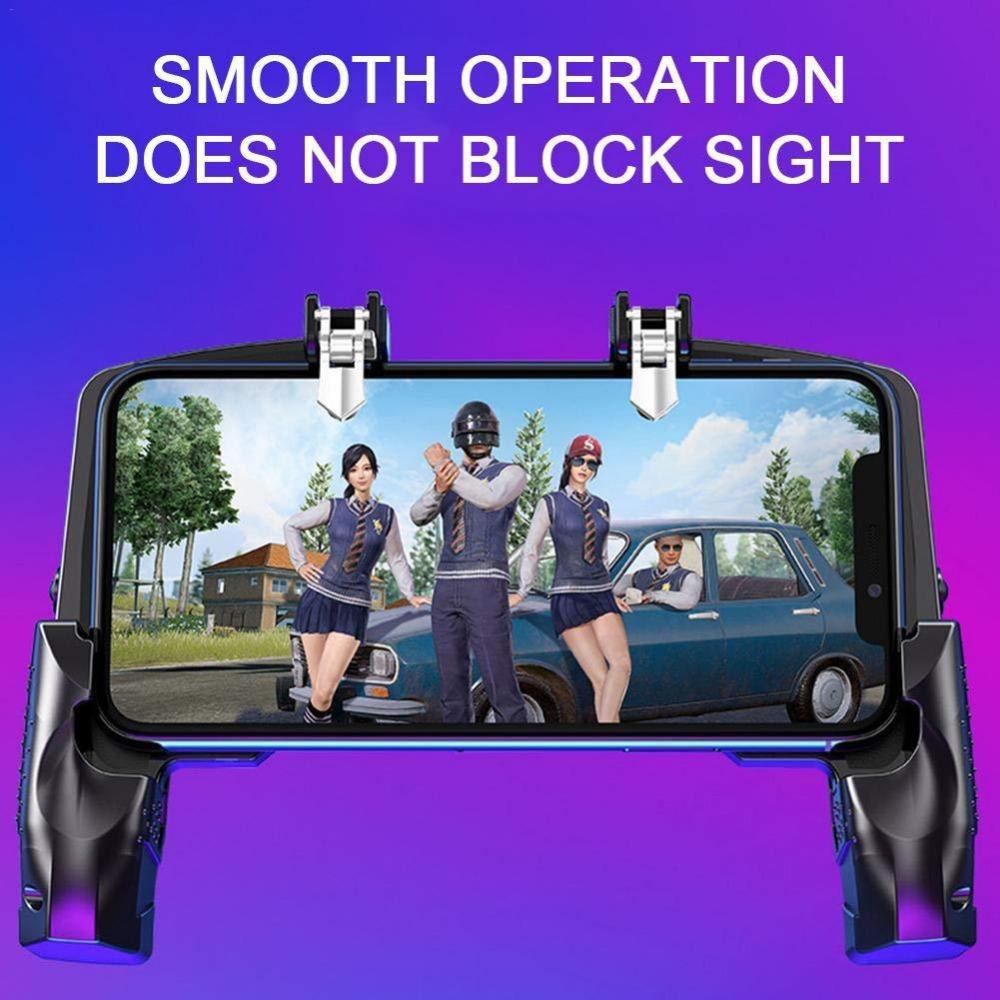 Gaming Trigger Controller for Free Fire and PUBG Mobile - Mobile Game Pad Joystick for Android and iPhone - Pro Mobile Gaming Accessory Gaming Trigger Controller for Free Fire and PUBG Mobile - Mobile Game Pad Joystick for Android and iPhone - Pro Mobile Gaming Accessory