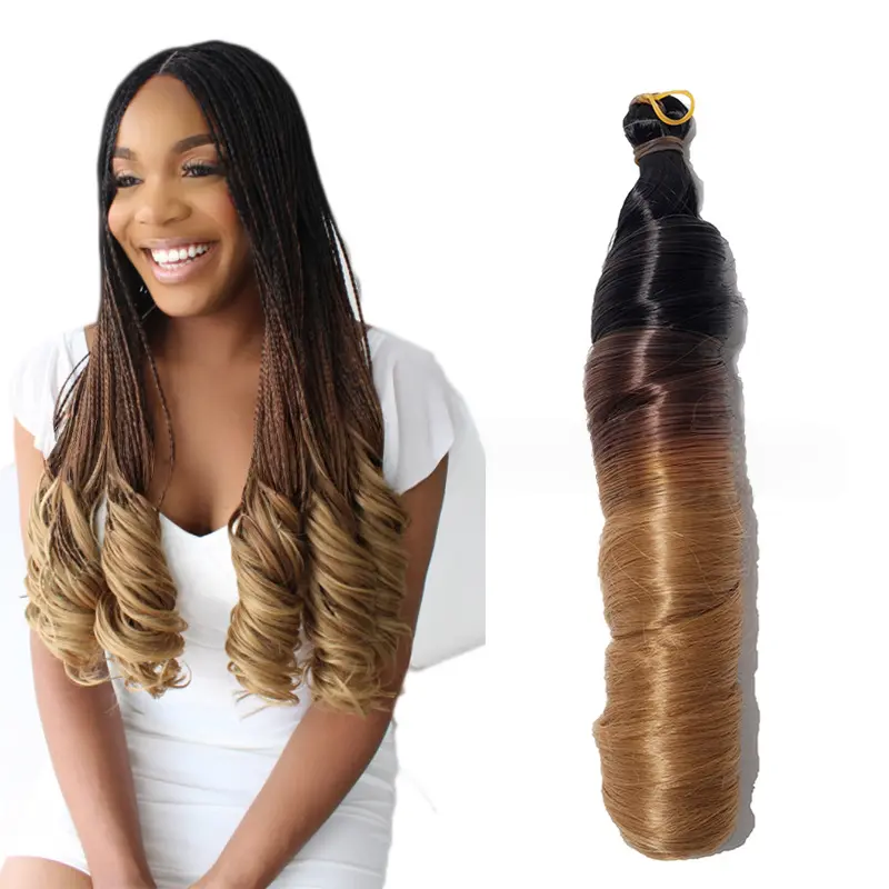 Synthetic Hair Extension Pieces - Hooked/Braided Spiral Curls, French/Spanish-Style Small Curls, Loose Wavy Fashion Accessories
