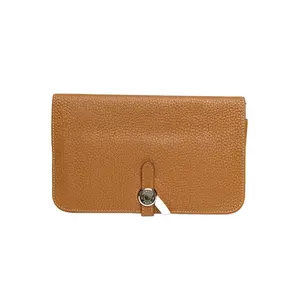 Pre-owned HERMÈS HERMES Dogon Duo Long Wallet Gold P216245388