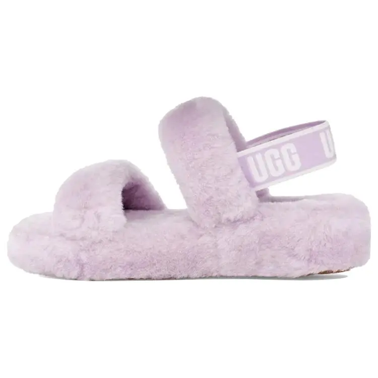 UGG Oh Yeah Fuzzy Platform Sport Sandals 1107953-CATR