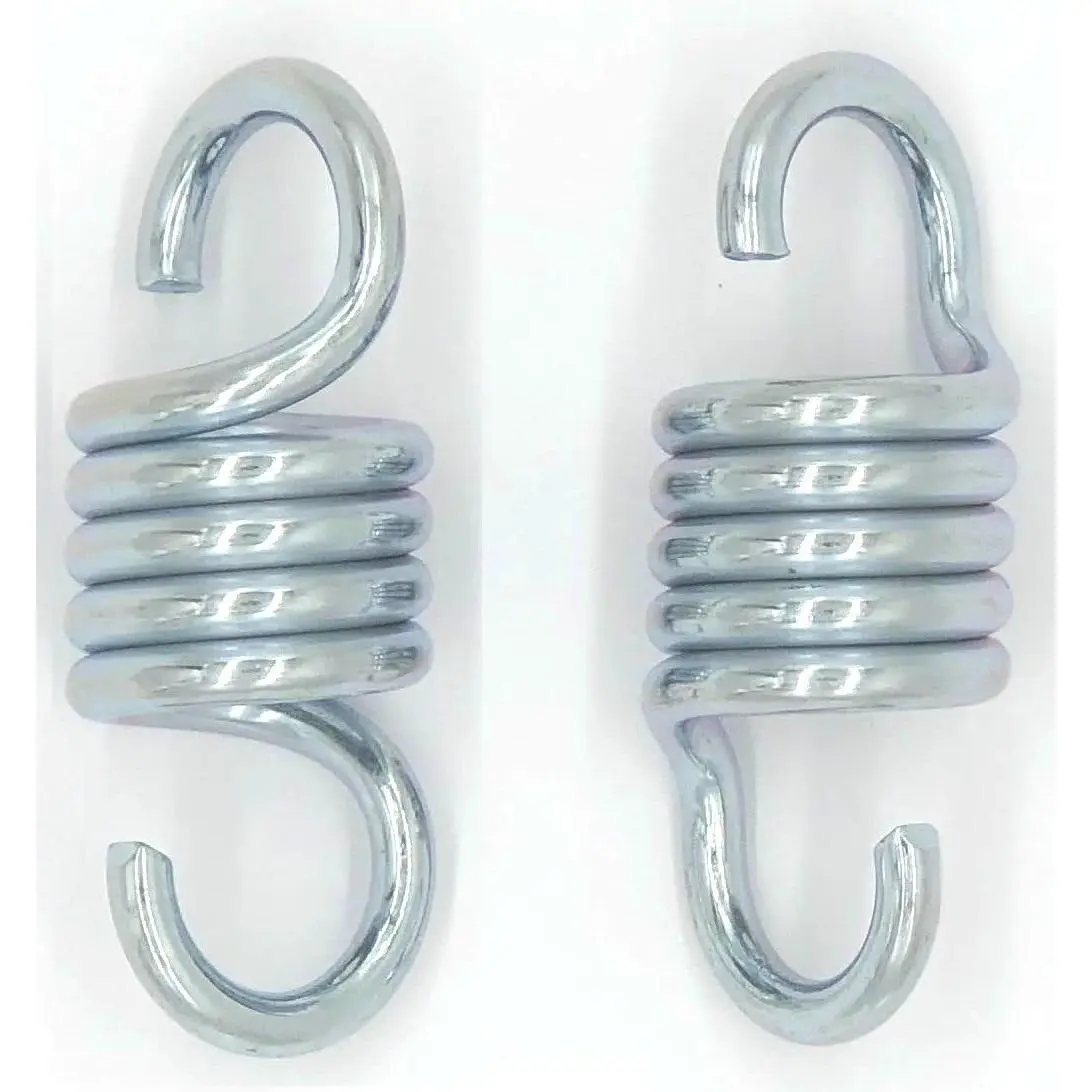 800lbs Capacity Hammock Chair Spring, 4 Inch Porch Swing Springs Suspension Hangers Hooks  for Outside Garden Patio Porch Swing Chairs Seat, Heavy Duty, 2 count