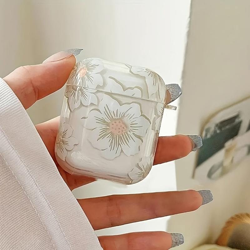 Little Flower Designed Earphone Case Cover, Compatible with for Airpods 1/2/3/4/Pro/Pro2/Pro3
