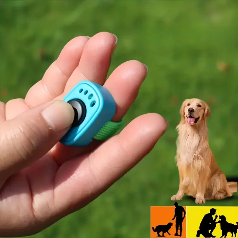 Interactive Sound Toy for Pet Training, Battery-Free Thumb Click Trainer, Ideal for Dog Obedience, Tricks, Behavior Correction, Safe & Easy