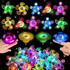 24PCS LED Light Up Fidget Spinner Rings Glow Party Favors Bulk for Kids 4-8 8-12 Summer Goodie Treat Bags Stuffers Pinata Fillers Carnival Prizes Classroom Treasure Box Toys Birthday Return Giftsfidget toys