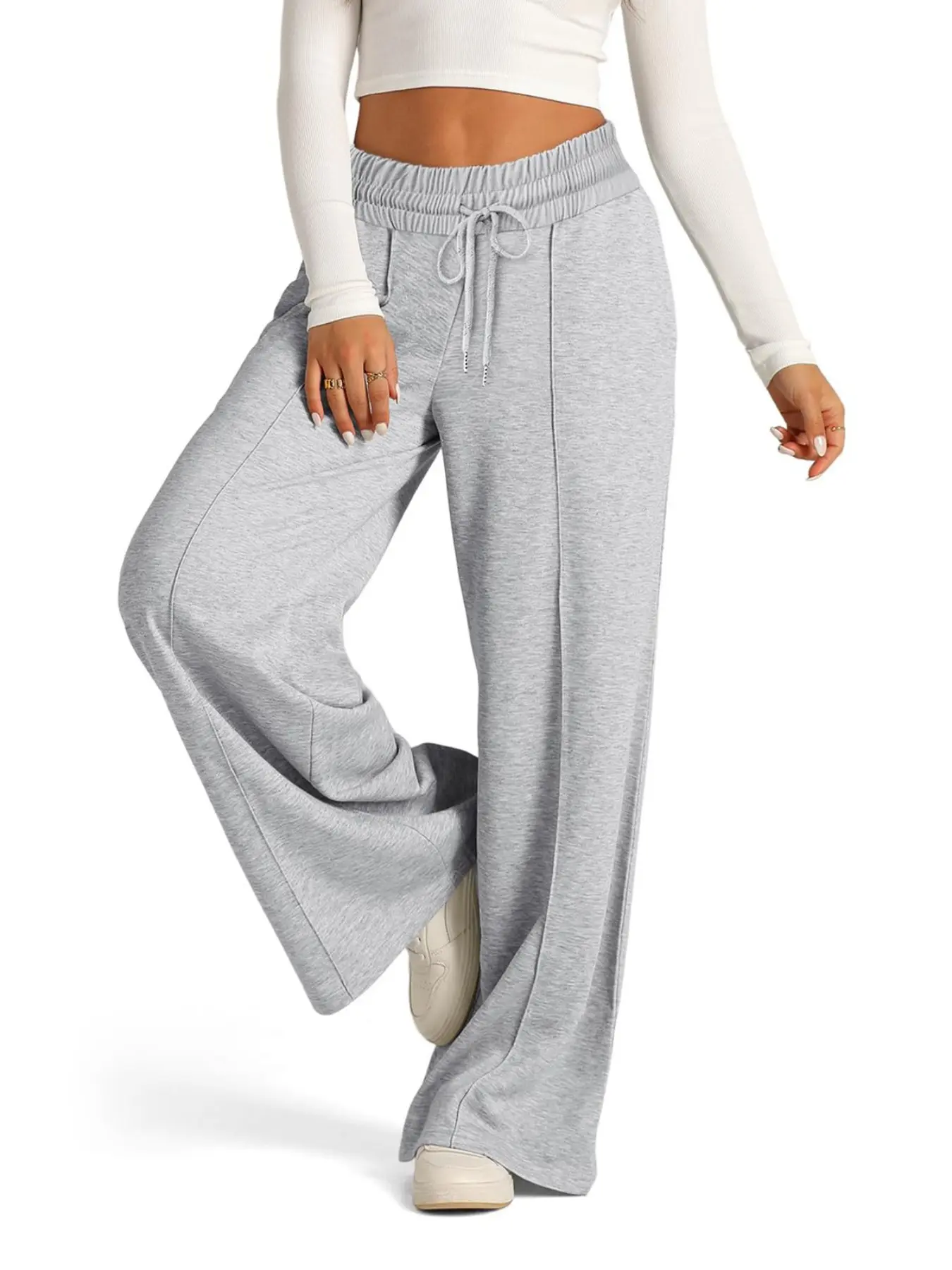 Women's Sports Pants New Straight Leg Loose Fit Sweatpants Wide Leg Outdoor Dance Casual Long Trousers, Comfortable and Stylish