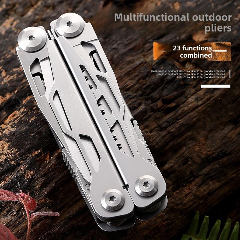 Multi-functional pliers with outdoor folding knife - portable pocket knife, emergency survival gear, multi-tool combination pliers rally essential gear