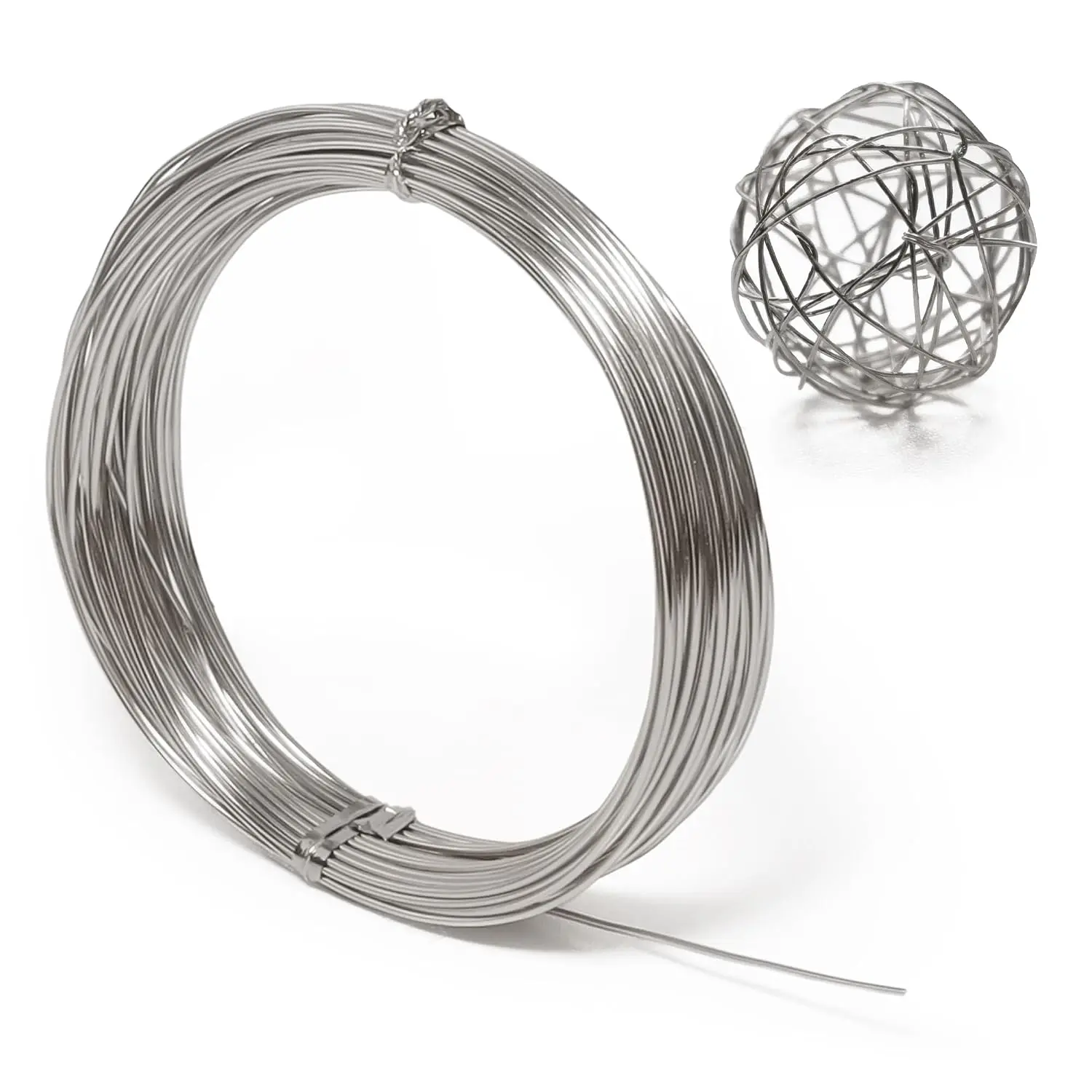Craft Wire, 33  Bendable for  Making, Sculpting, Floral, Wreath, Crafting, Wire Wrapping, Beading Wire, Christmas Ornaments (, 18 Gauge)