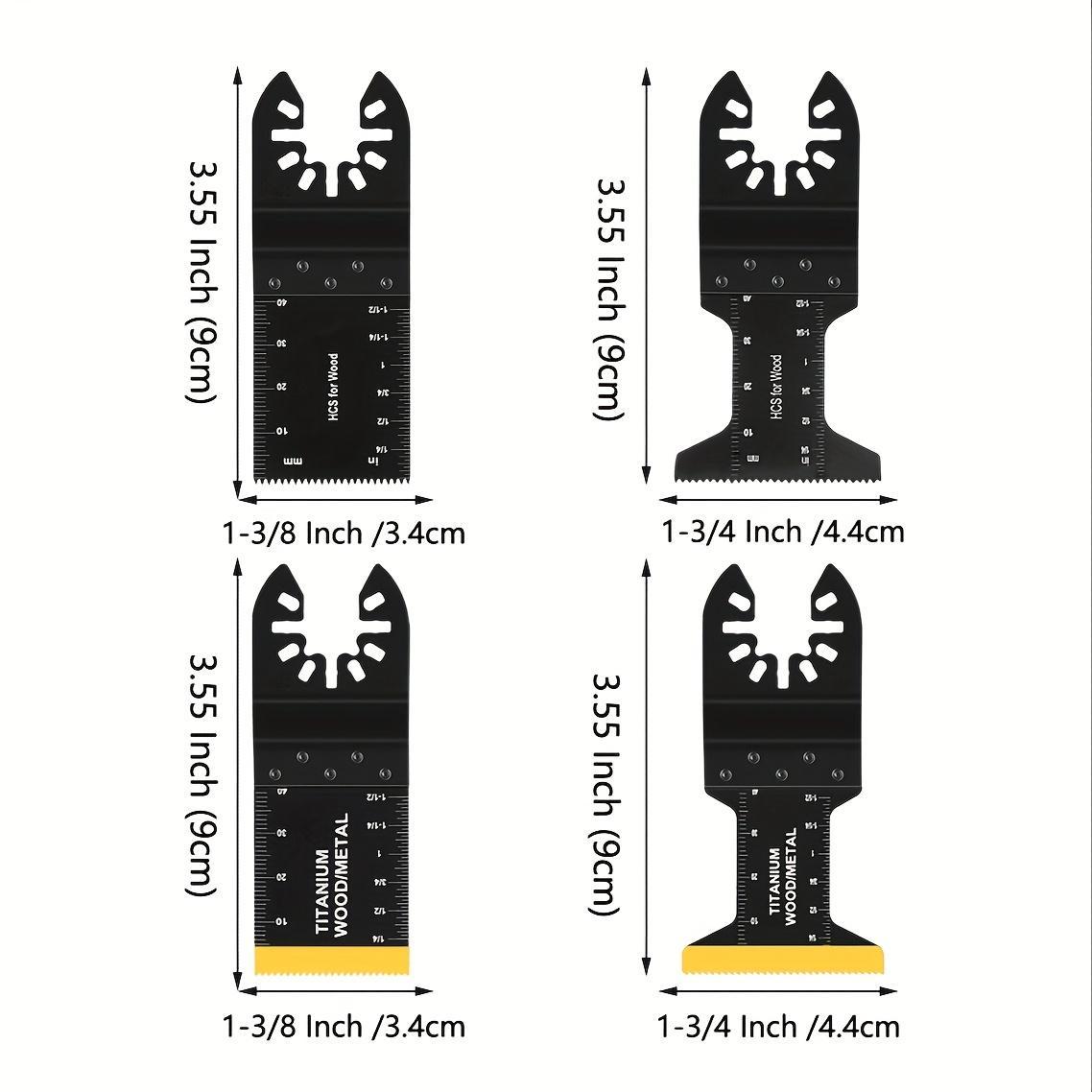 Universal Saw Blade, Multiple Sizes, Professional Blades for Oscillating Tool, Power Tool Accessories for Woodworking, Metalworking, Plastic Working