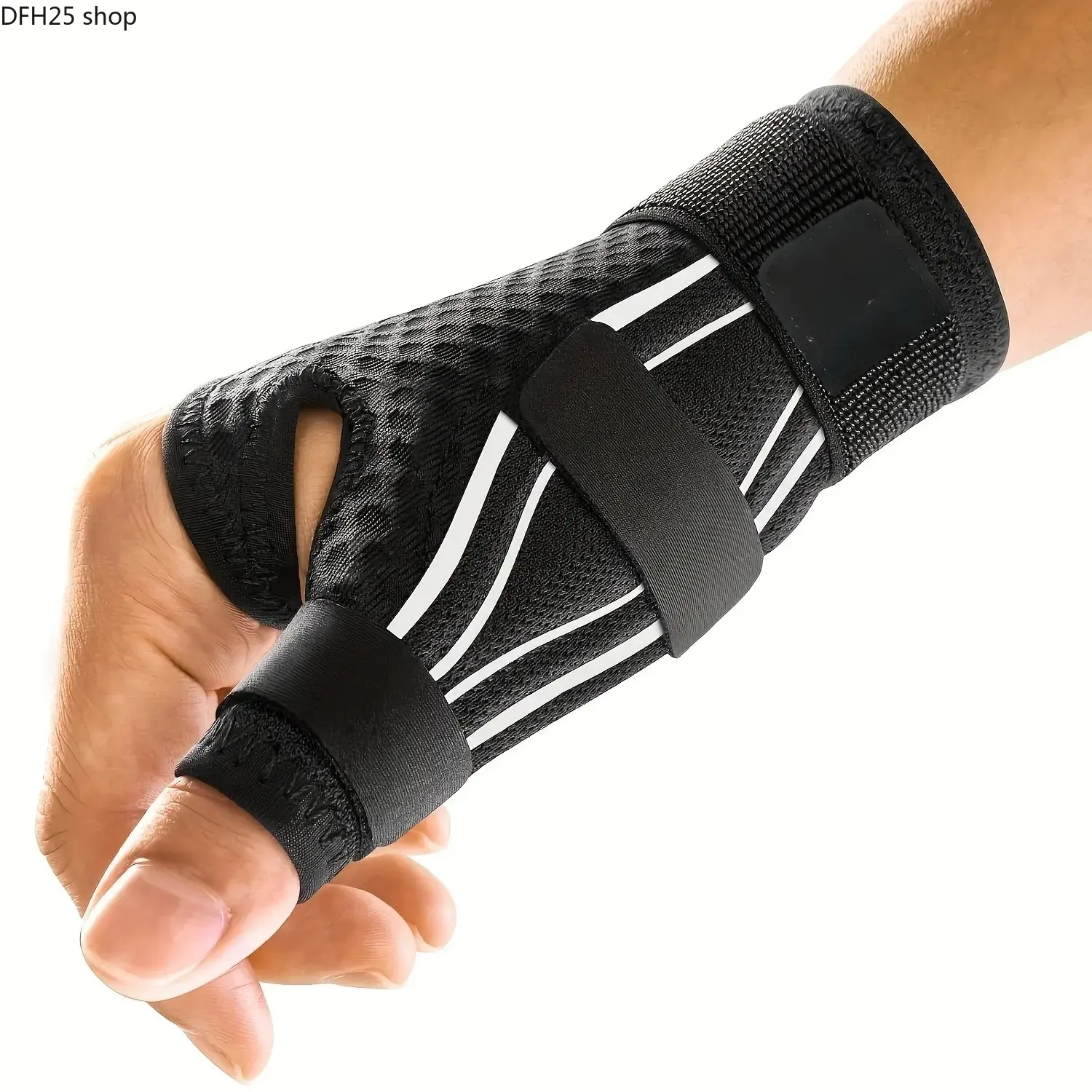 Adjustable Thumb Support Wrist Brace, Ergonomic Hand Stabilizer with Secure Strap Design for Daily Activities, Sports and Wrist Protection