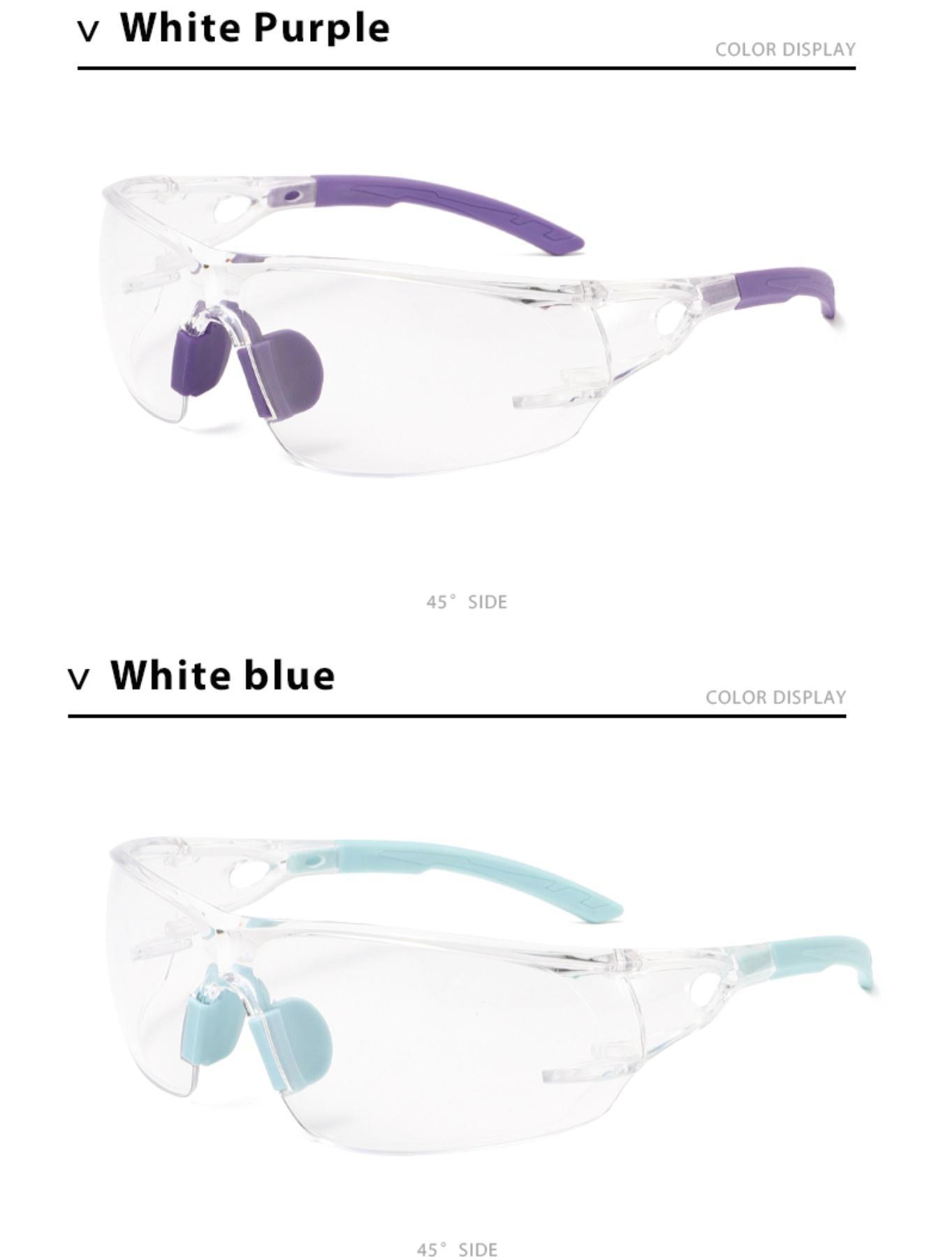 Fashion Goggles with Clear Lenses, Anti-scratch Protection Eyeglasses for Men and Women, Ideal for Daily Use and Outdoor Activities