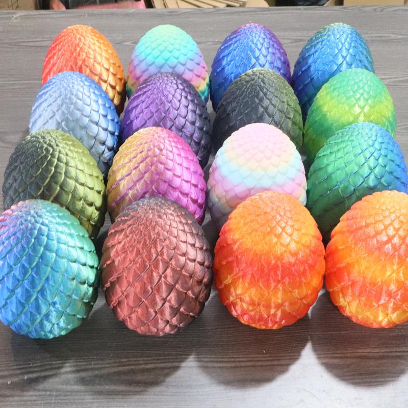 3D Printed Dragon & Egg Set, Creative Dragon Egg, Home Decor Ornament, Birthday Gift, Home Decor Supplies for Living Room Bedroom,Boys & Men gifts