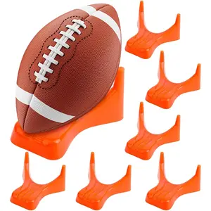 6 count Football Style Kickoff Kicking Tee Football Display Stand Compatible for  Ball Sizes Kickoff Stand for Kickoffs Practice Equipment