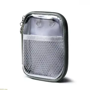 Portable Makeup Cosmetic Bag - SN-1303: Black - Storage Bag, Small Toiletry Organizer with Mesh, Built-in Cosmetic Partition, Reusable 2026 Lipstick Storage, Travel Must Haves for Daily Use