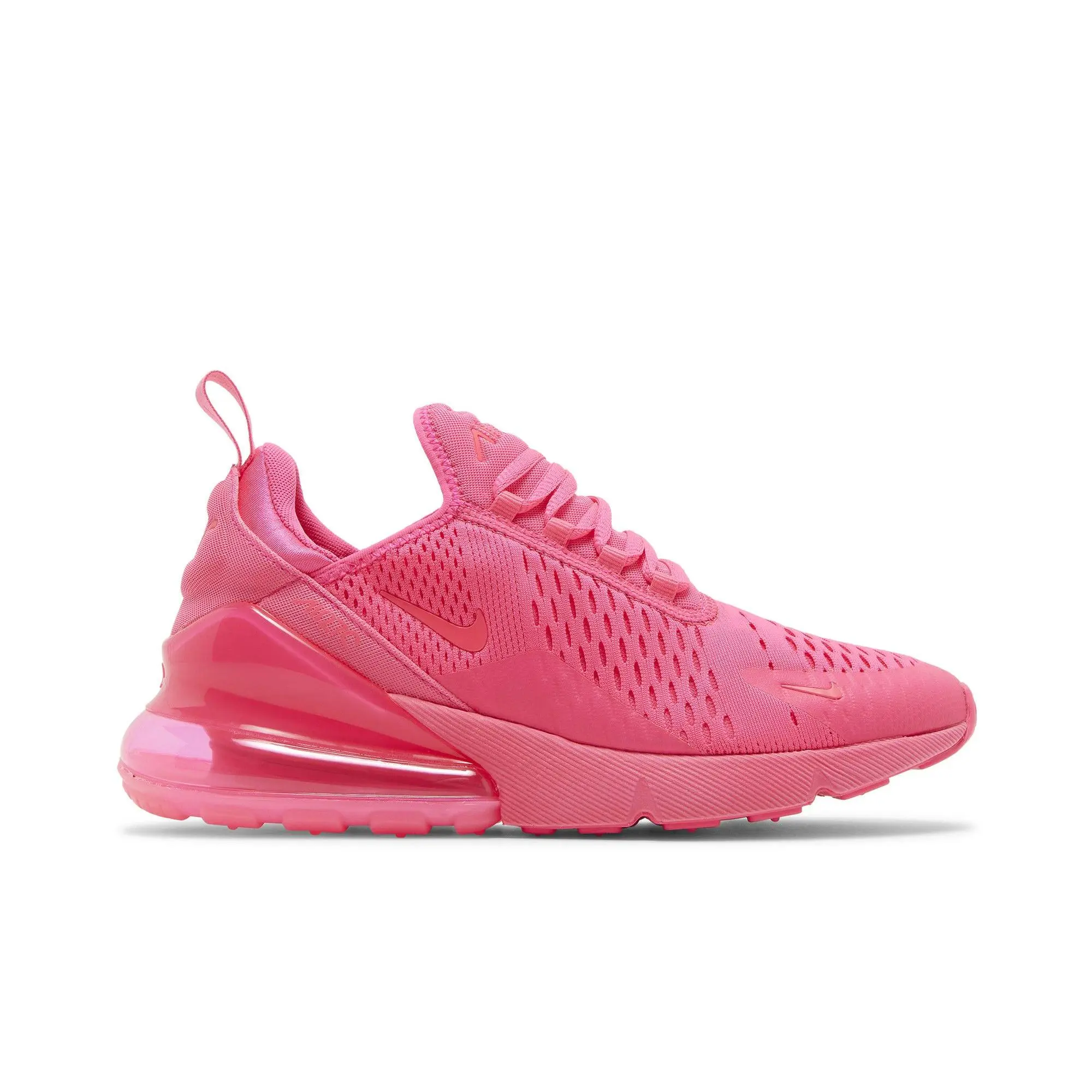 Nike Womens Air Max 270 'Triple Pink' (women's sizes) Hyper Pink/Hyper Pink/White lifestyle casual shoes FD0293 600