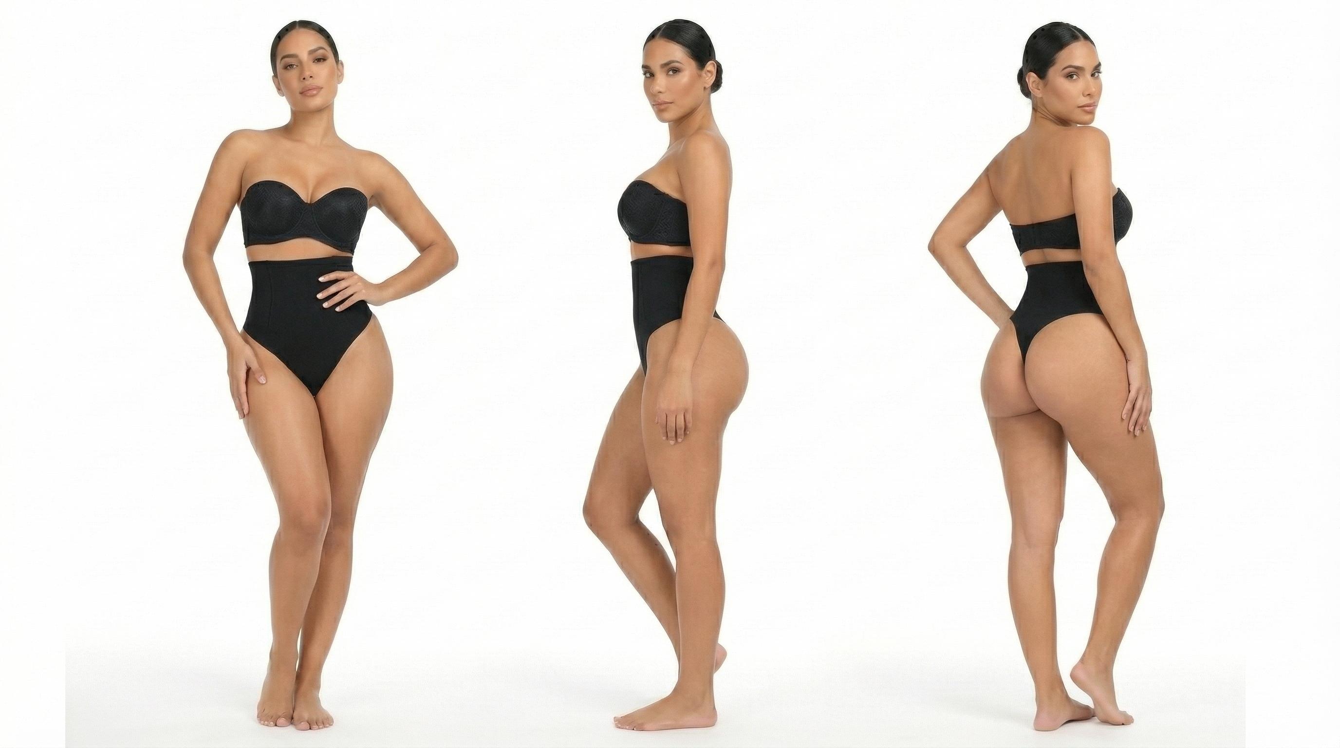 Tummy Control Thong Shapewear for Women High Waist Shaping Underwear Seamless Body Shaper Panties Girdle Mid to High Waisted Sexy Mid-Waist Tummy Control Butt-Lifting Leg Shorts - full Lace Contrast Backless Bodysuit with Cup Big Size Women's wear shaoe