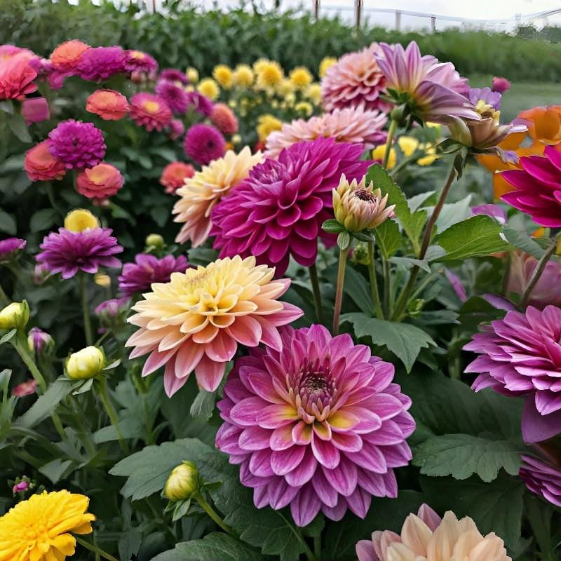 200 flower seeds, mixed plants, indoor and outdoor home planting, large plate flower balls, bright flowers, easy maintenance