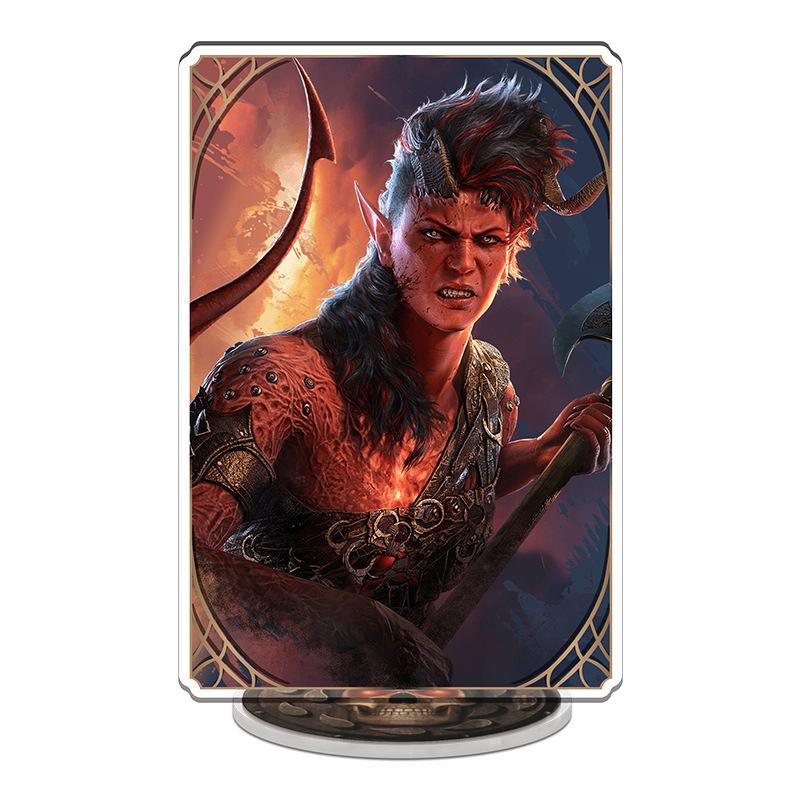 Hot Anime Game Baldur Gate Acrylic Stand Model Keychain Cartoon Figure Charname Edwin Odesseiron Cosplay Friend Gift