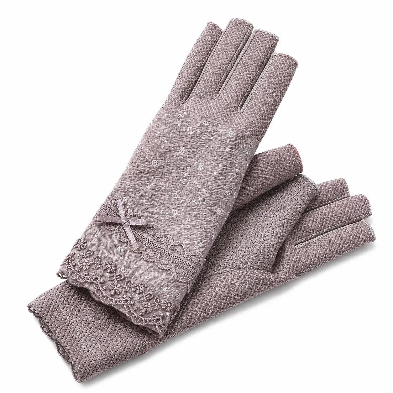 Women's Lightweight Sheer Lace Half-Finger Gloves for Sun Protection, Driving, Cycling, Tattoo Coverage, and Scar Concealment – Breathable, Stretch-Fit Athletic Accessory for Everyday Wear