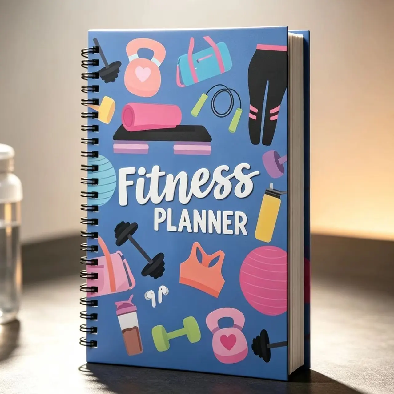Fitness Planning Notebook, Ideal for Workout Scheduling, Durable Design, Perfect for Gym Enthusiasts, Essential Tool for Fitness Goals