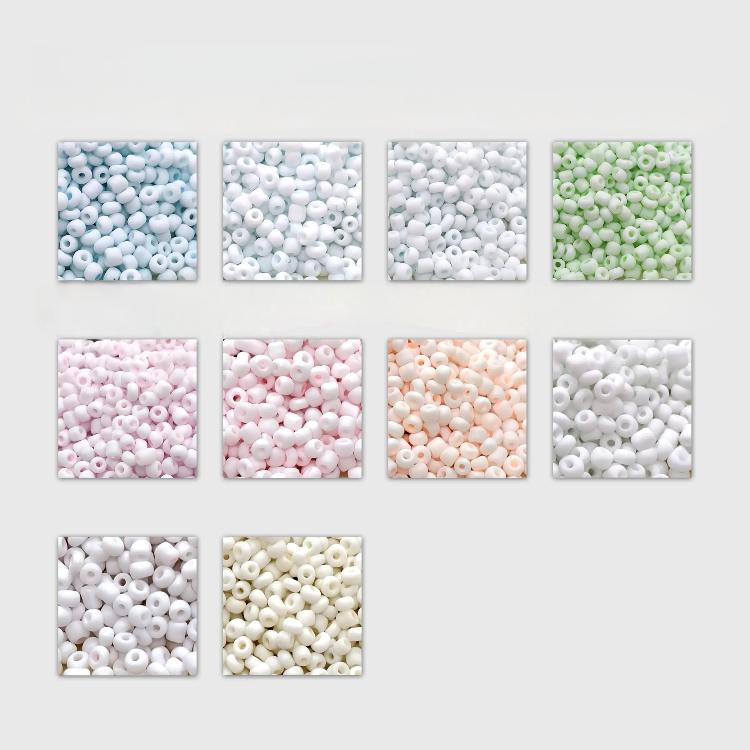 3mm Frosted Macaron Series Glass Seed Beads, 10 Colors, 50g, Ideal for Clothing Embroidery, DIY Jewelry Making, Fashion Accessories
