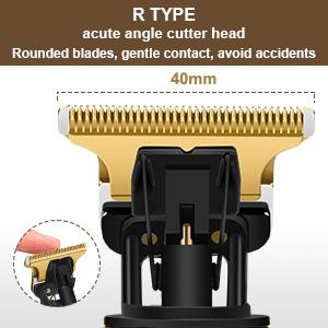 YOGINGO Professional Hair Trimmer for Men, Cordless Rechargeable Beard Trimmer Hair Clippers for Men, Metal Body Cutting Grooming Kit, Beard Shaver Barbershop, Bronze