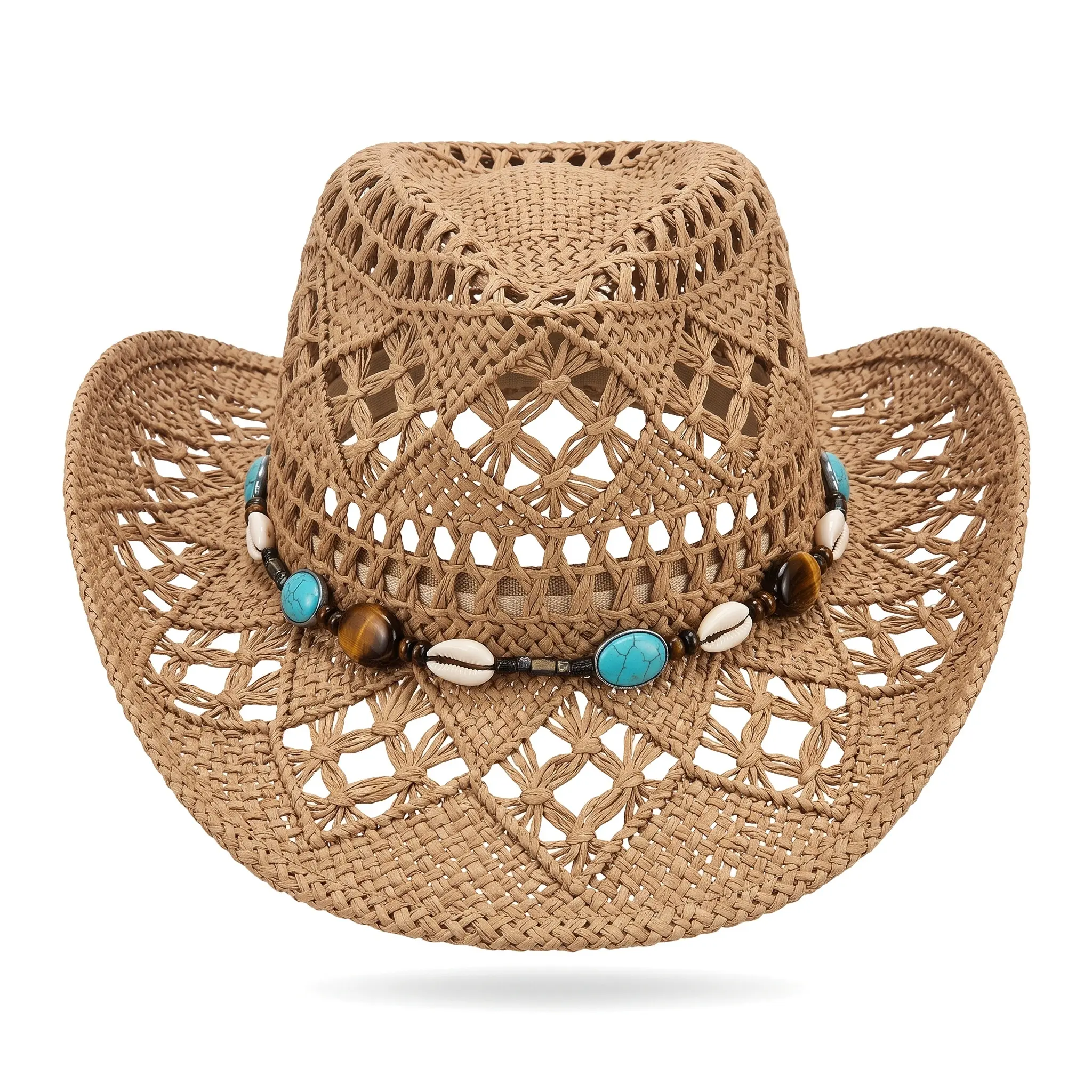 Boho Wide Brim Sun Hat  Beach Days Outdoor Summer Essential Breathable Straw Fedora Loose Fit Travel Style All Season Gift  Women