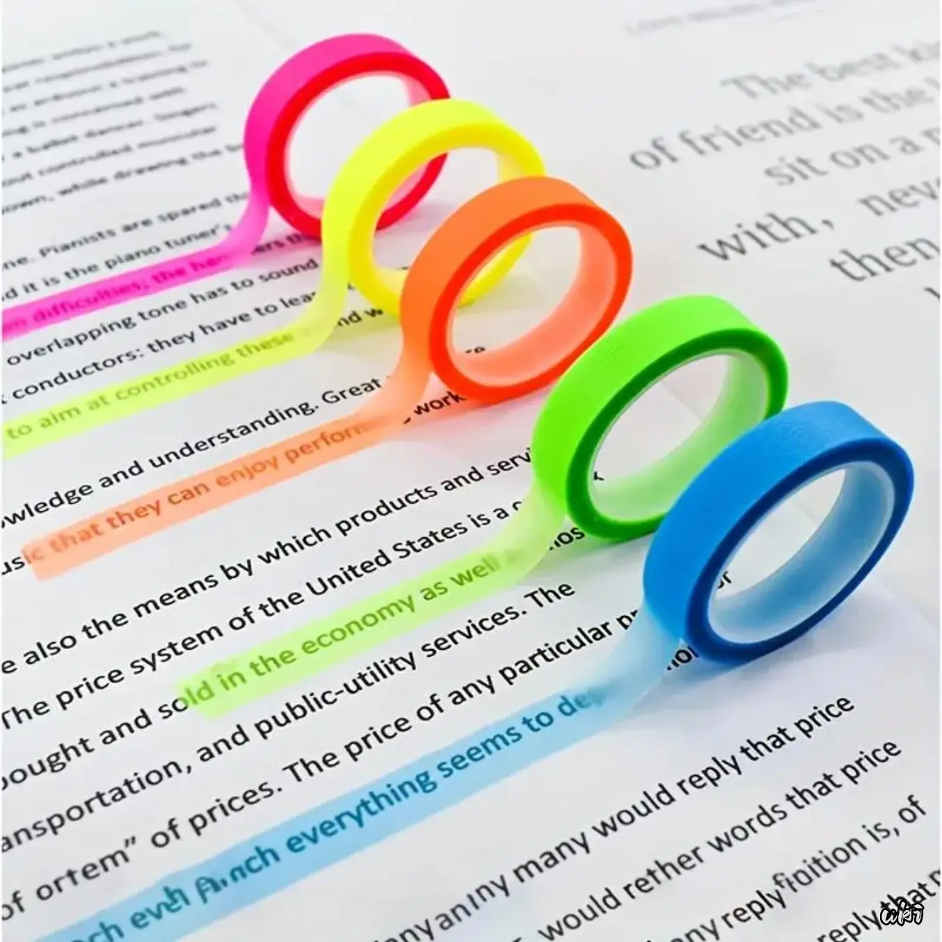10Pcs Mixed Color Decorative Washi Adhesive Tape Set - Luggage & Bag DIY Accessories with No Sticky Residue for Daily Office Labeling, Decorating Journals, Handmade Creation (For Students & Craft Lovers), School, Notebooks, Scrapbooks