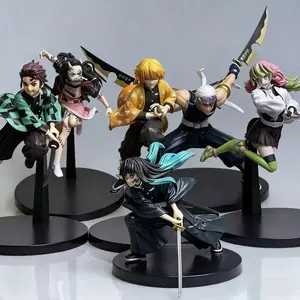 HOT NEW Anime Demon Slayer Figure Tanjirou Agatsuma Zenitsu Kyoujurou Anime Model Action Figure PVC collection Toy For Gift ﻿