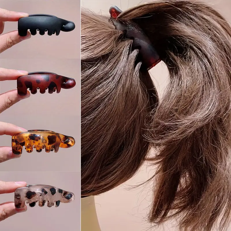 Non-Slip Banana Hair Clips (4-Piece), Stylish Cute Hair Accessories for Everyday Wear, Special Occasions