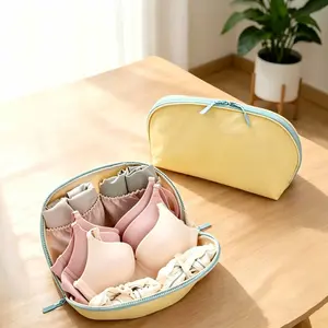 Portable Travel Underwear Storage Bag, Panty Sock Organizer, Three-In-One Tourist Clothing Sorter, Compact and Convenient Design