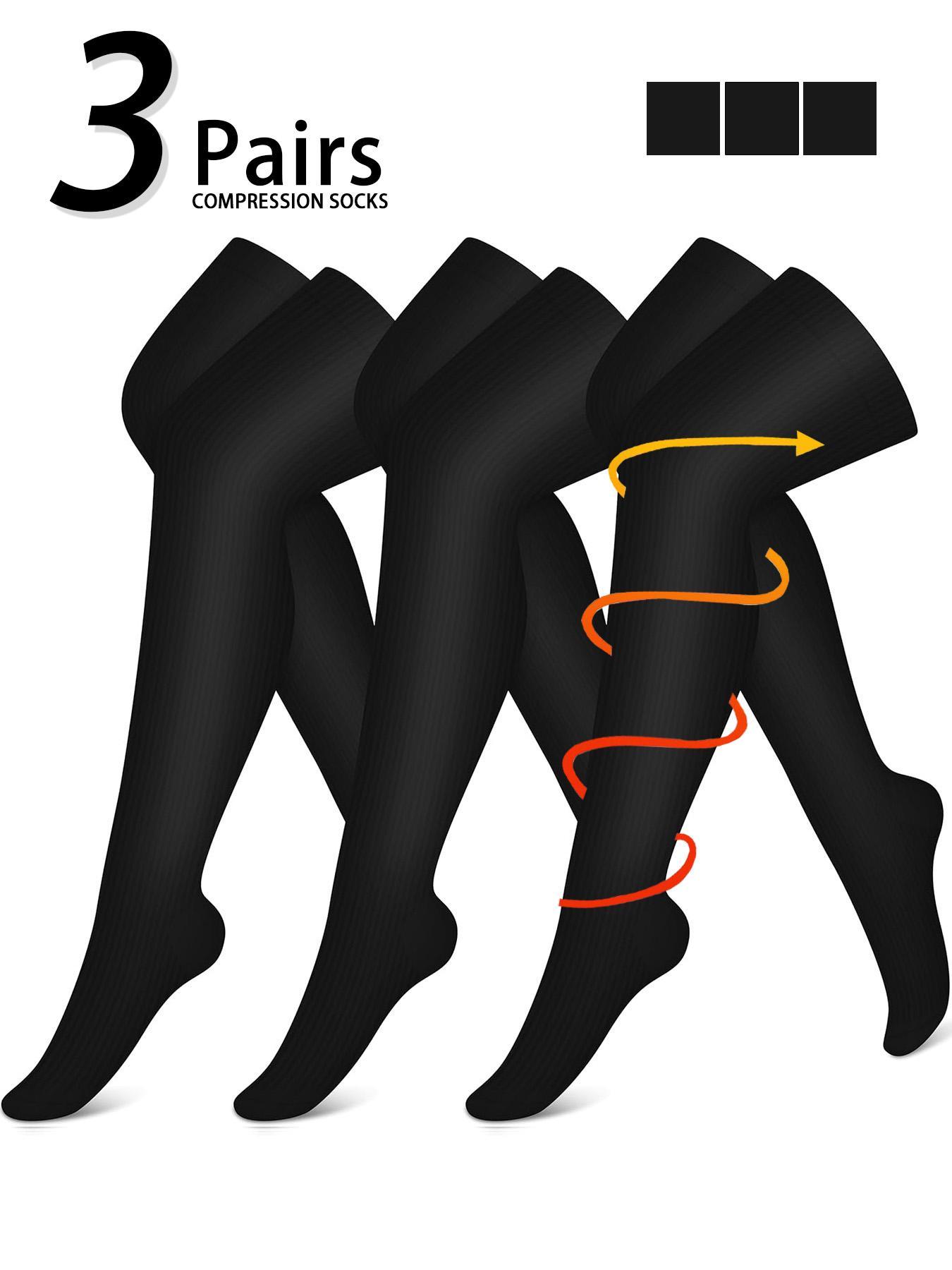 Women's Knee High Compression Stockings, Sports Socks for Running Pregnancy, Long Socks for Women & Men, Compression Athletic Socks