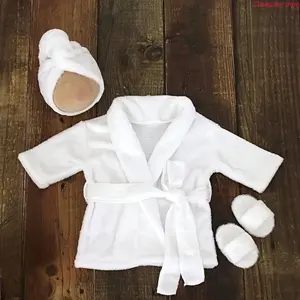 Unisex Baby Wrap Bathrobe Set, Adjustable Belt Infant Loungewear, All-Ages Newborn Pajama Outfit, Cute Gender-Neutral Sleep Apparel, Thoughtful Newborn Gift for Baby Shower, Daily Bath Time & Nighttime Sleeping for Toddler Boys and Girls